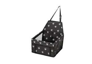 Portable Dog Booster Car Seat with Clip-On Safety Leash