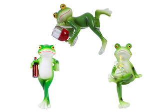 Miniature Frog Plant Decoration - Available in Three Styles