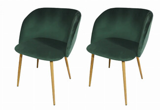Two-Piece Parson Velvet Dining Chair