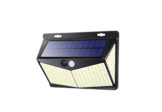 208-LED Three-Mode Motion Solar-Powered Outdoor Wall Light - Option for Two