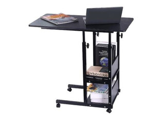 Height Adjustable Laptop Table with Wheels - Available in Two Sizes