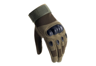 Outdoor Full Finger Army Green Tactical Gloves for Protective Sports - Three Sizes Available