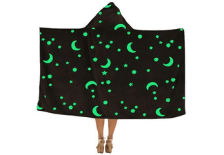 Glow in The Dark Wearable Blanket Hoodie for Adults - Six Options Available