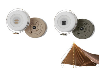 1800mAh 10M LED Outdoor Camping String Light - Available in Two Colours & Option for Two