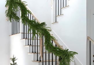 Two-Piece 1.8m Artificial Norfolk Pine Garlands