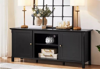 Modern TV Cabinet with Open Shelves