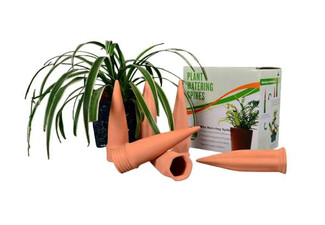 Six-Piece Terracotta Slow Release Plant Watering Spikes