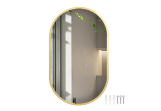 Yezi Bathroom Wall Oval Mirror