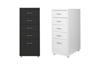 Levede Five-Drawer Office Storage Cabinet - Two Colours Available