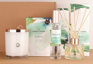 Linden Leaves 'The Green Grass of Home' Hamper incl. Candle, Diffuser & Room Mist