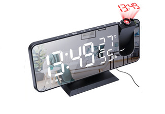 LED Digital Projection Alarm Clock - Three Colours Available