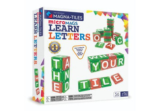 Magna-Tiles 56-Piece Learn Letters - Option for Two