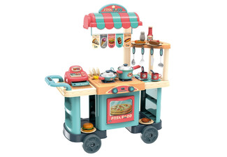 60-Piece Kids Toy Kitchen Set