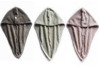 Quick Dry Hair Towel - Three Colours Available