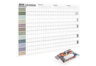 2025 Yearly Wall Calendar - Option for Two