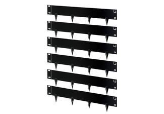 Six-Piece 90x20cm Garden Steel Bed Edging