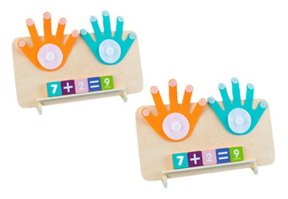 Kids Wooden Educational Math Manipulatives - Option for Two-Pack