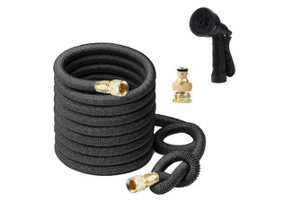 15m Heavy Duty Expandable Water Hose with Eight Function Spray