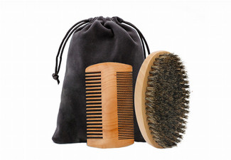 Men Beard Brush & Comb Kit - Option for Two Kits