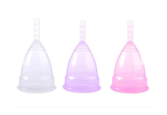 Four-Pack of Menstrual Cups - Two Sizes & Three Colours Available