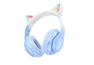 Hoco LED Cat Ear Headphones Blue