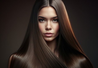 Permanent Hair Straightening Package for One Incl. Hair Trim & GHD Finish