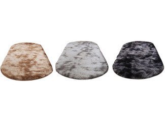 Soft Tie-Dye Oval Rug -Three Colours & Three Sizes Available