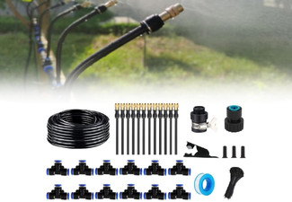 Automatic Garden Irrigation System Kit with 15-Piece Adjustable Nozzles