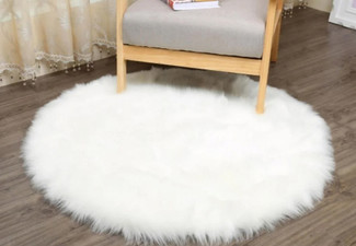 Area Floor Mat Plush Seat Cushion - Available in Five Colours & Two Sizes