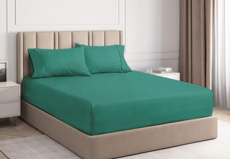 Ramesses 2000TC Bamboo Fitted Sheet Combo Set - Three Sizes & Seven Colours Available