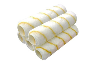 Five-Pack Microfibre Paint Roller Covers -  Compatible with standard 38mm roller frames