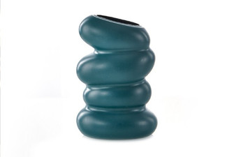 Plastic Spiral Vase - Available in Two Colours & Option for Two-Pack