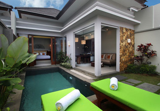Three-Night Bali Getaway in a One Bedroom, Pool Villa for Two People at Maharaja Villas & Spa inc. Daily Breakfast, Lunch & Dinner, Transfer, Zahra Spa, Welcome Tropical Fruit Basket & More - Option for Five or Seven Night & for Two Bedroom Pool Villa