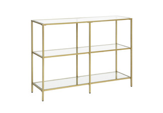 Vasagle Console Table with Tempered Glass Shelves