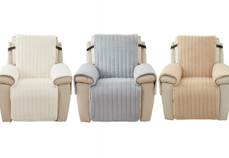 Plush Recliner Slipcover - Three Colours Available