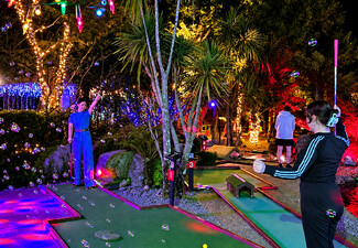 One Round of Rotovegas Night Mini Golf for One Person - Options for up to Six People