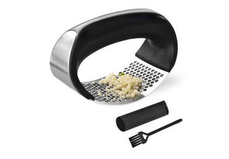 Garlic Presser with Sleeve & Brush - Option for Two & Four-Pack