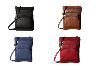 Soft Faux Leather Crossover Body Bag - Available in Four Colours