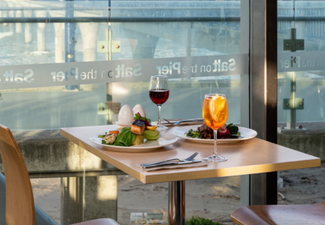 Two-Course Seaside Dining from the New Menu at Salt on the Pier for Two People incl. Two Entrees & Two Mains, or Two Mains & Two Desserts - Option for Four People - Valid Tuesday to Sunday