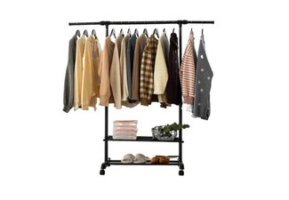 Movable Clothes Hanger Rack