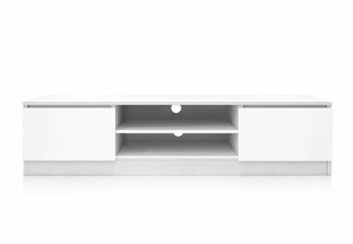 Two-Door TV Stand Entertainment Unit - Available in Two Colours
