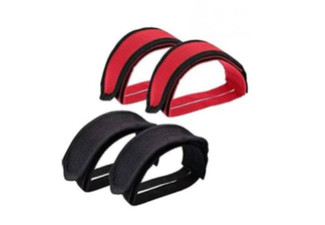 Two-Pairs of Bicycle Pedal Foot Straps - Two Colour Options Available