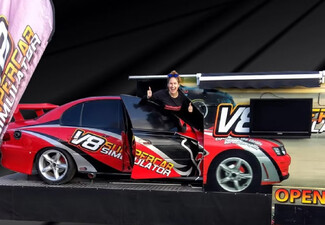 V8 Supercar Simulator Experience - Options for Bathurst or Taupo Tracks, One-Hour V8 Simulator or Stationary Simulator