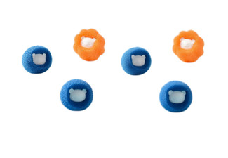 Six-Pack Laundry Pet Hair Remover Ball