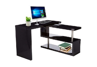 Computer Desk with Bookshelf