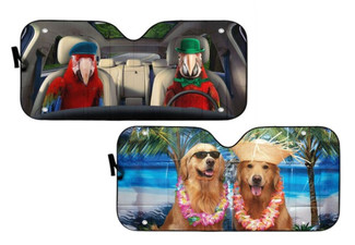Car Windshield Sun Shade - Two Styles & Four Sizes Available