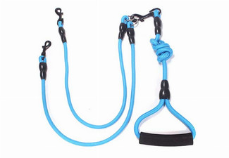 Dual Dog Leash - Two Colours & Two Sizes Available
