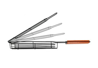 BBQ Grill Long Handle Basket