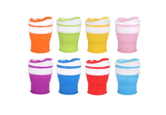 Collapsible Travel Mug - Seven Colours Available