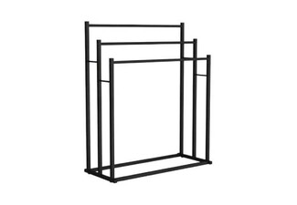 Freestanding Three-Tier Metal Towel Rack